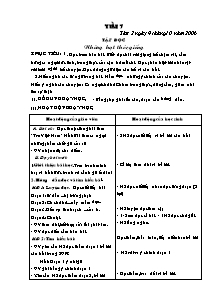 Giáo án dạy bài Lớp 4 - Tuần 5