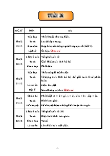 Giáo án dạy bài Lớp 5 - Tuần 16