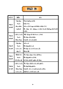 Giáo án dạy bài Lớp 5 - Tuần 29