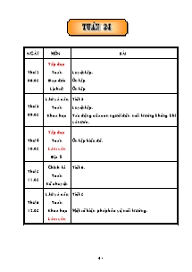 Giáo án dạy bài Lớp 5 - Tuần 34