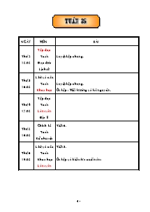 Giáo án dạy bài Lớp 5 - Tuần 35