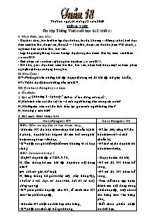 Giáo án dạy Lớp Năm - Tuần 18