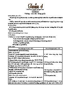 Giáo án dạy Lớp Năm - Tuần 4