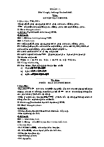 Giáo án giảng bài Tuần 13 - Lớp 5