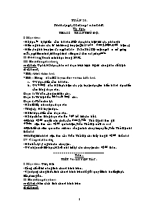 Giáo án giảng bài Tuần 20 - Lớp 5