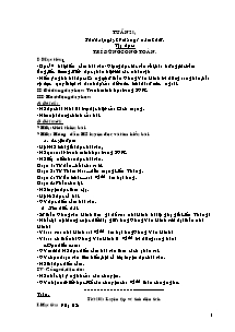 Giáo án giảng bài Tuần 21 - Lớp 5