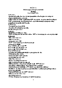 Giáo án giảng bài Tuần 22 - Lớp 5