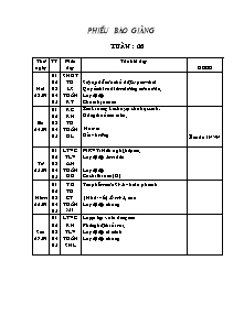 Giáo án Khối Năm - Tuần 6