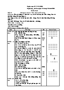 Giáo án Lớp 5 - Tuần 09