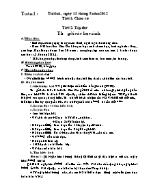 Giáo án Lớp 5 - Tuần 1, 2, 3