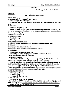 Giáo án Lớp 5 - Tuần 1 đến 5 - Trường Tiểu học Thị trấn Gio Linh