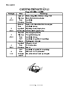 Giáo án Lớp 5 Tuần 15 - GV: Đào Văn Tư