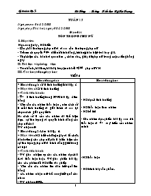 Giáo án Lớp 5 Tuần 15 – Trường Tiểu học Lý Tự Trọng