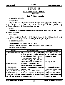 Giáo án Lớp 5 Tuần 15 - Trường Tiểu học Vũ Vân