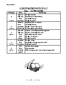 Giáo án Lớp 5 Tuần 17 - GV: Đào Văn Tư