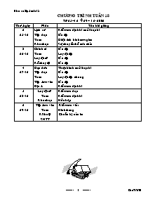 Giáo án Lớp 5 Tuần 18 - GV: Đào Văn Tư