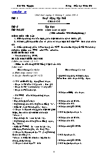 Giáo án Lớp 5 - Tuần 19 đến 23 - Trường Tiểu học Đoàn Xá