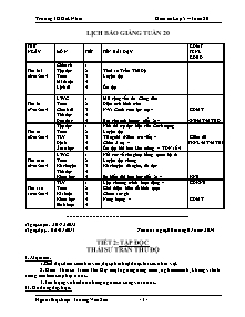 Giáo án Lớp 5 Tuần 20 - Trường TH Đăk Nhau