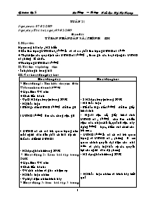 Giáo án Lớp 5 Tuần 21 – Trường Tiểu học Lý Tự Trọng