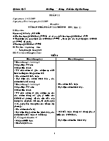 Giáo án Lớp 5 Tuần 22 – Trường Tiểu học Lý Tự Trọng