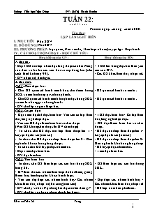 Giáo án Lớp 5 Tuần 22 - Trường Tiểu học Triệu Đông