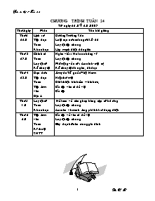 Giáo án Lớp 5 Tuần 24 - GV: Đào Văn Tư