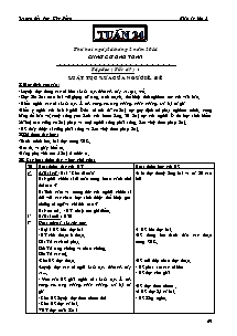 Giáo án Lớp 5 Tuần 24 - Trường Tiểu Học Kim Đồng