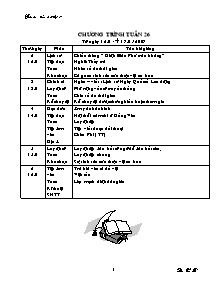 Giáo án Lớp 5 Tuần 26 - GV: Đào Văn Tư