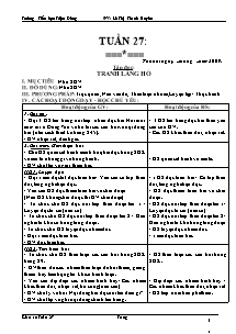 Giáo án Lớp 5 Tuần 27 - Trường Tiểu học Triệu Đông