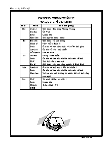 Giáo án Lớp 5 Tuần 32 - GV: Đào Văn Tư