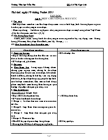 Giáo án Lớp 5 Tuần 5 - Trường Tiểu học Trần Phú