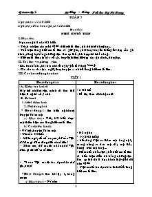 Giáo án Lớp 5 Tuần 7 – Trường Tiểu học Lý Tự Trọng