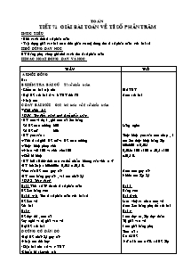 Giáo án môn Toán 5 - Tuần 15