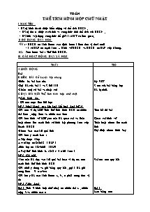 Giáo án môn Toán 5 - Tuần 23