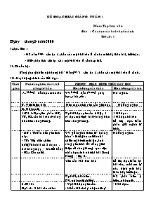 Giáo án Tập làm văn 5 - Tuần 1 đến tuần 33