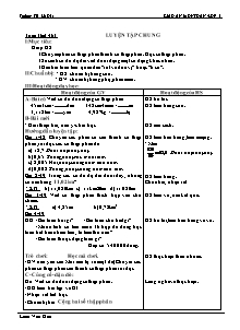 Giáo án Toán 5 Tuần 10 - Trường TH Lê Dật