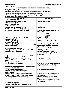 Giáo án Toán 5 Tuần 12 - Trường TH Lê Dật