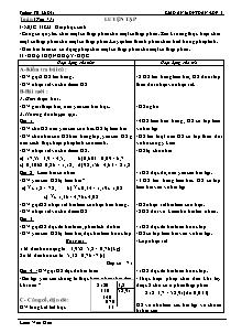 Giáo án Toán 5 Tuần 15 - Trường TH Lê Dật