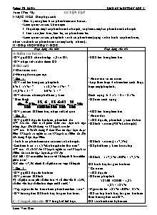 Giáo án Toán 5 Tuần 16 - Trường TH Lê Dật