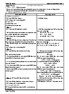 Giáo án Toán 5 Tuần 17 - Trường TH Lê Dật