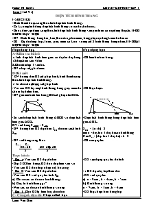 Giáo án Toán 5 Tuần 19 - Trường TH Lê Dật