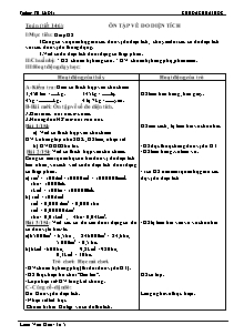 Giáo án Toán 5 Tuần 30 - Trường TH Lê Dật