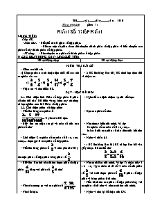 Giáo án Toán lớp 5 tiết 5: Phân số thập phân