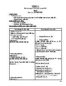 Giáo án Tổng hợp khối 4 - Tuần học 6