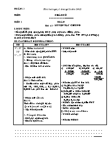 Giáo án Tổng hợp khối 5 - Tuần 13 năm học 2012