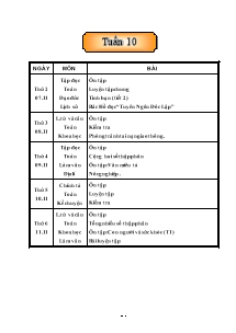 Giáo án Tổng hợp môn khối 5 - Tuần 10