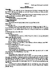 Giáo án Tuần 21 - Khối lớp 5