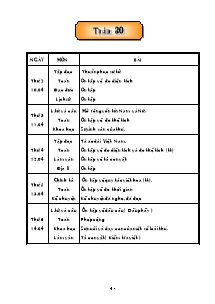 Giáo án Tuần 30 - Khối lớp 5