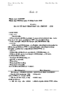 Kế hoạch bài dạy lớp 5 - Tuần học 20, 21