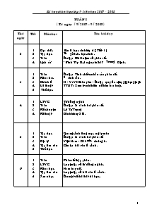 Kế hoạch bài học lớp 5 - Tuần 1